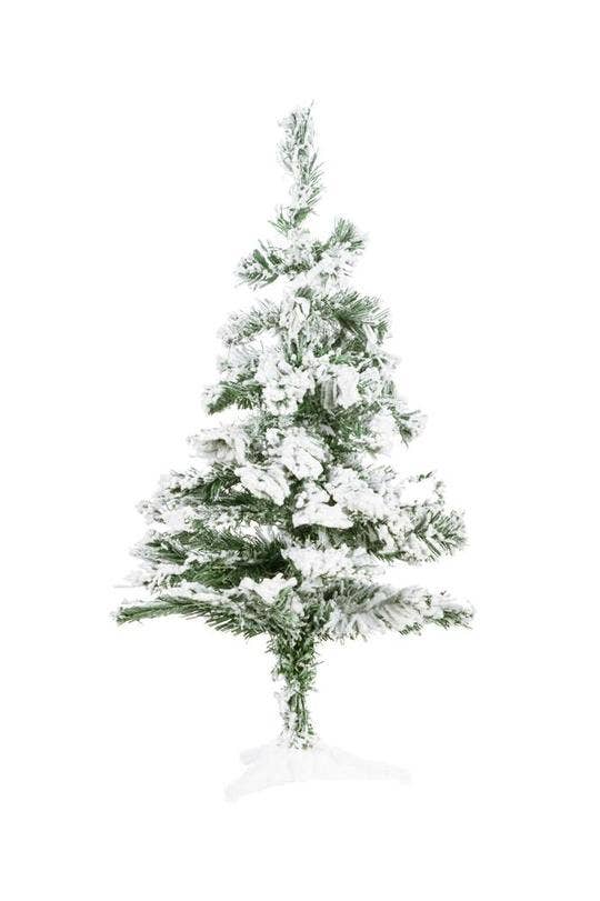 Green 2' Snow Flocked Tabletop Christmas Tree for wholesale on Faire6