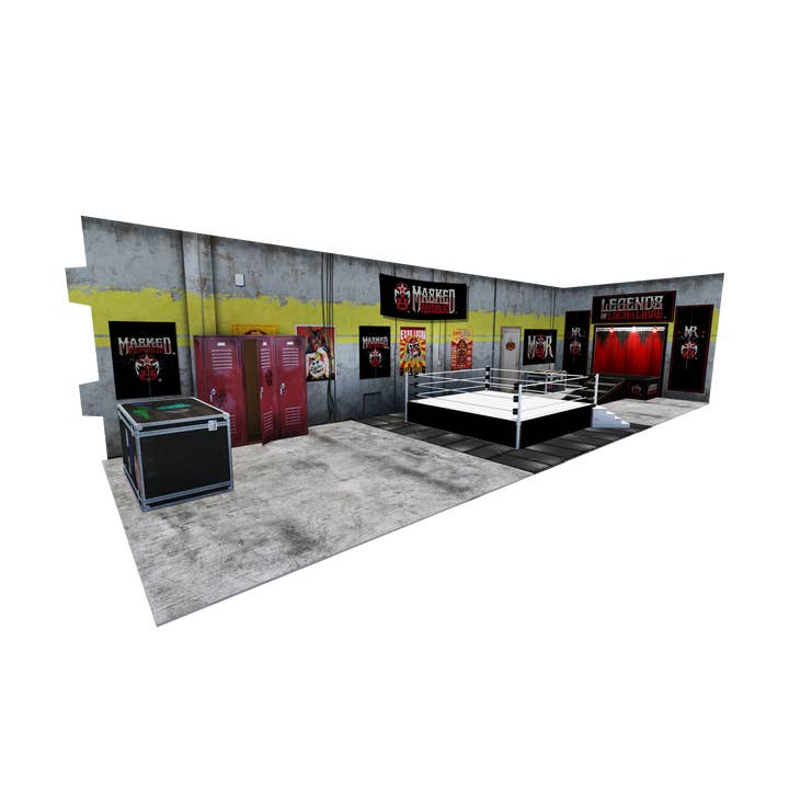 Boss Fight Studio Llc - Wholesale Toy Set - Kids - Legends of Lucha Libre Extreme Sets Diorama