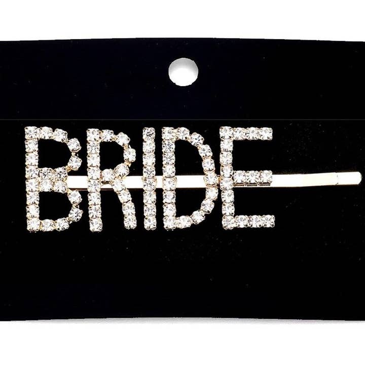 Fermaglio per capelli con strass «BRIDE» con pavé di cristalli per la vendita all'ingrosso da parte di Madeline Love
