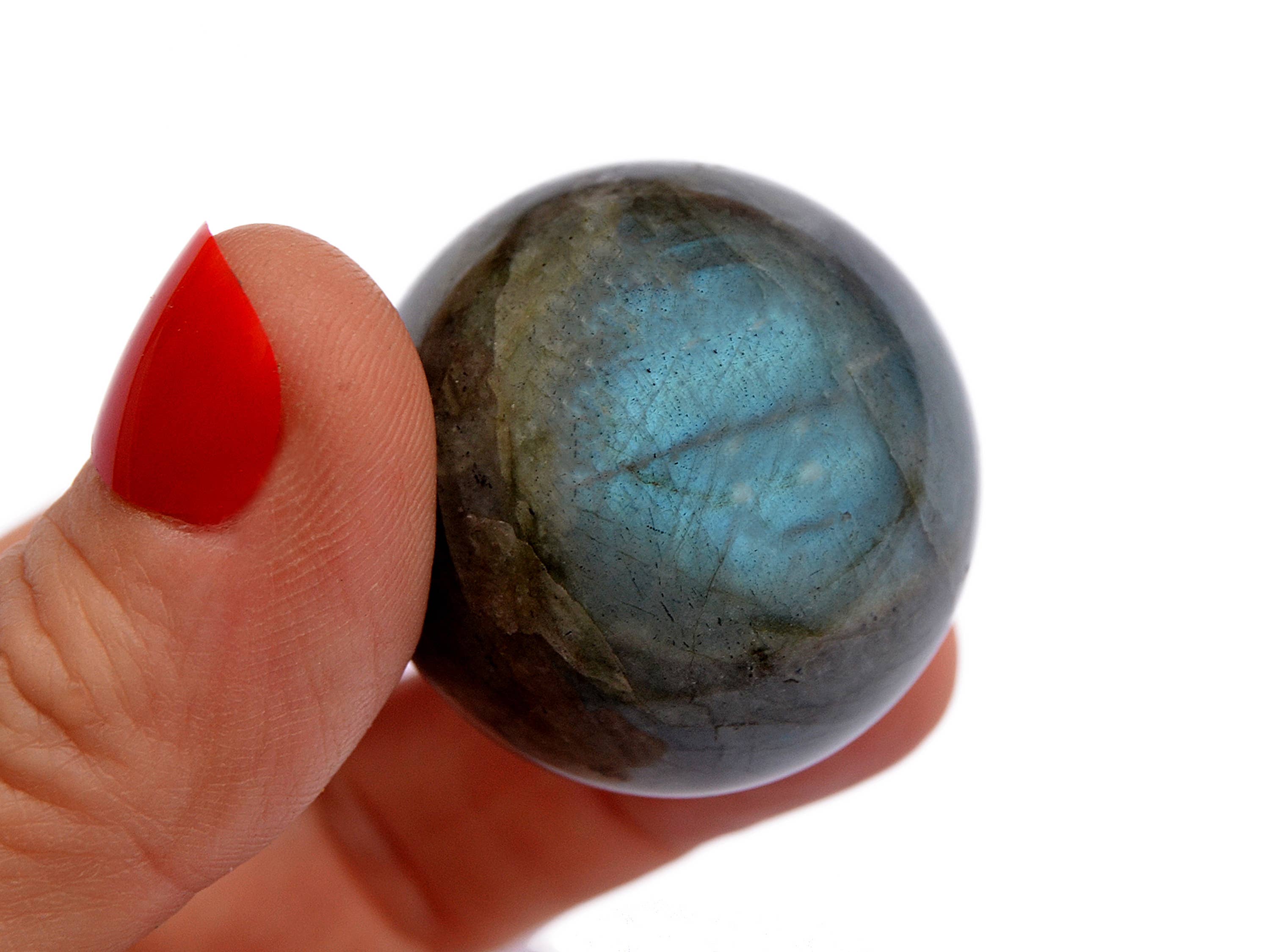 Kaia & Crystals - Wholesale Spirituele steen/kristal - Labradoriet kristallen bol (25 mm - 40 mm)5