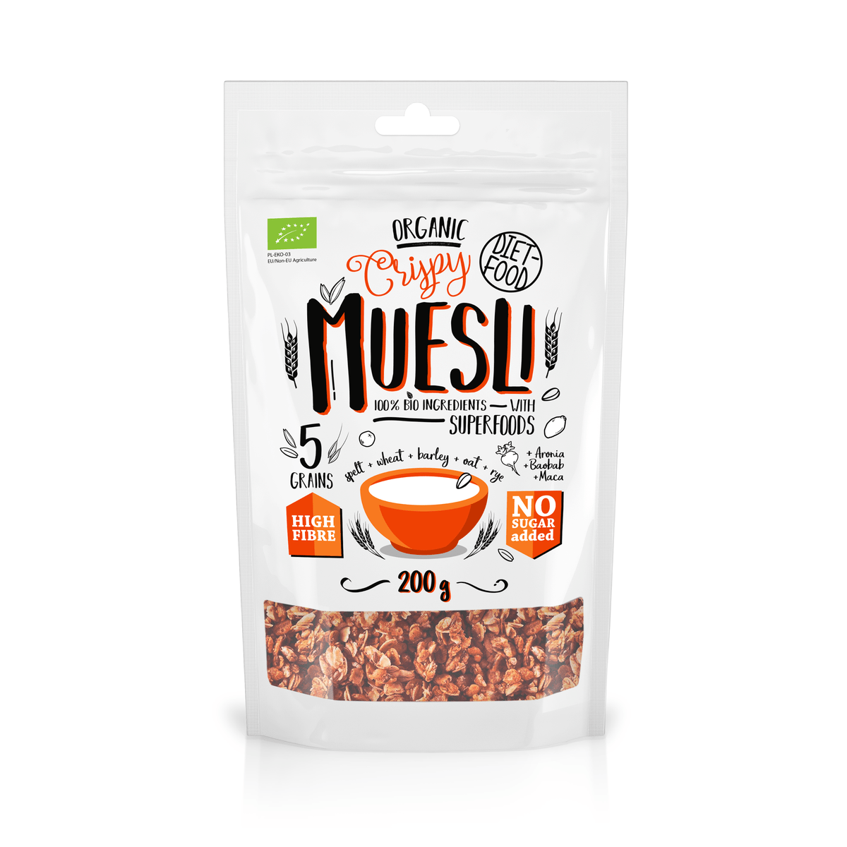 Diet Food - Wholesale Granola - Bio Muesli with Superfood 200 g0