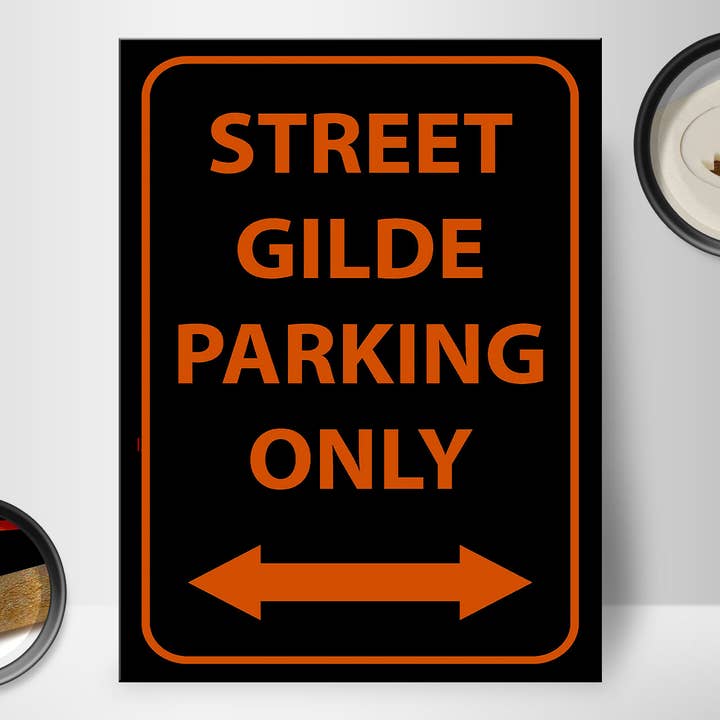 Femer - Wholesale Sign - Wooden sign 30x40cm Street Guild Parking Only1