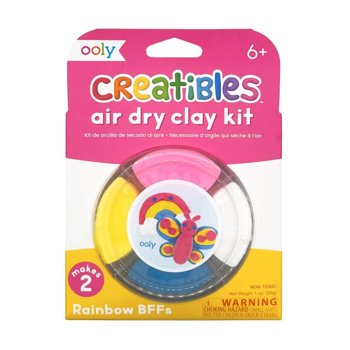 Creatibles: Air Dry Clay BFFs Kit - Rainbow Pals (Set of 4 C for wholesale by OOLY