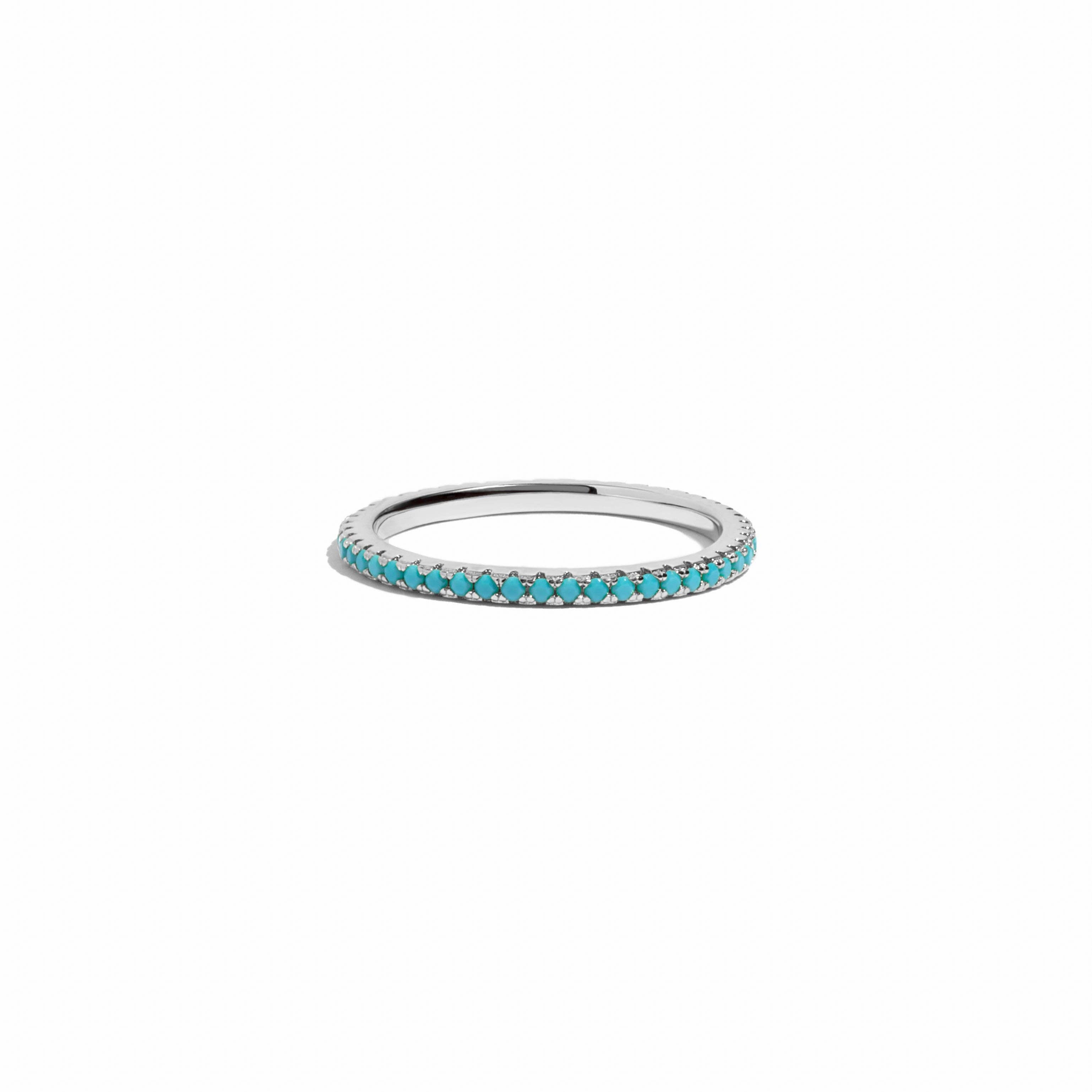 Sami Jewels - Wholesale Multi-Stone Ring - Turquoise Eternity Ring2