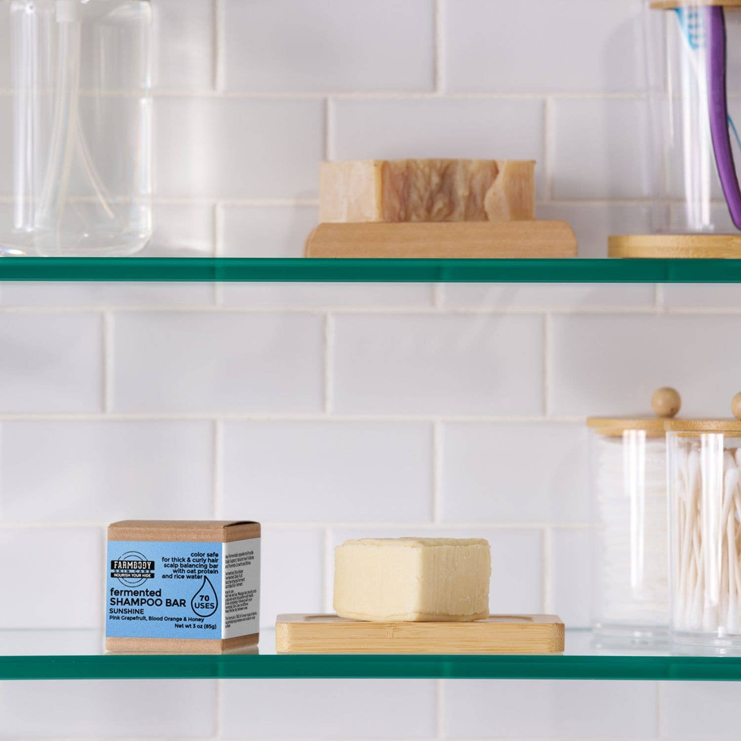 Farmbody Skin Care - Wholesale Shampoo Puck/Solid Shampoo - Solid Shampoo Bar for Thick or Curly Hair2