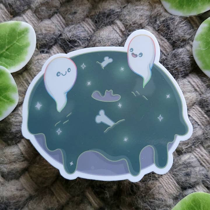 Donuts fantômes, autocollants en vinyle, beignets effrayants, autocollants pour la vente par Cozy Bee Creates