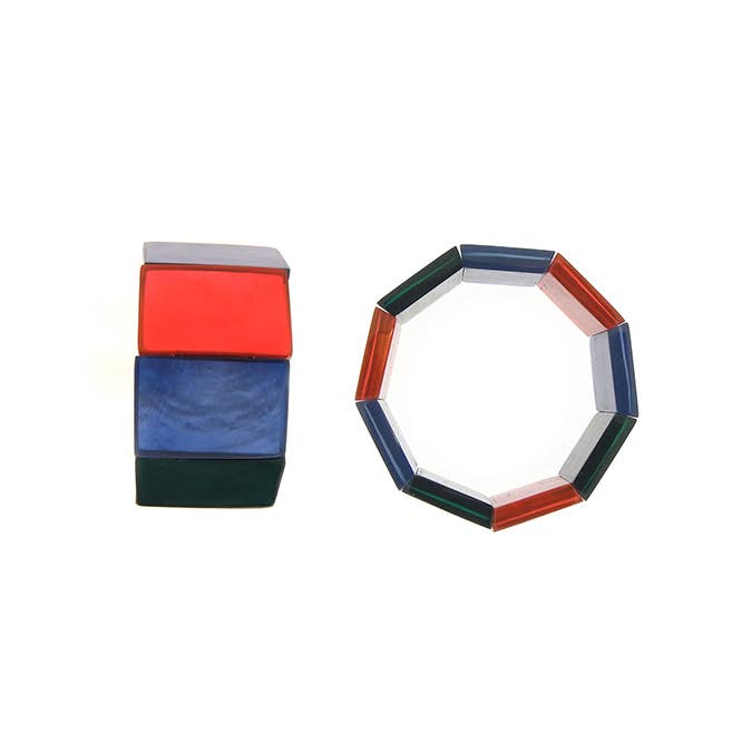 bracciale in conchiglia in resina per la vendita all'ingrosso da parte di Culture Mix