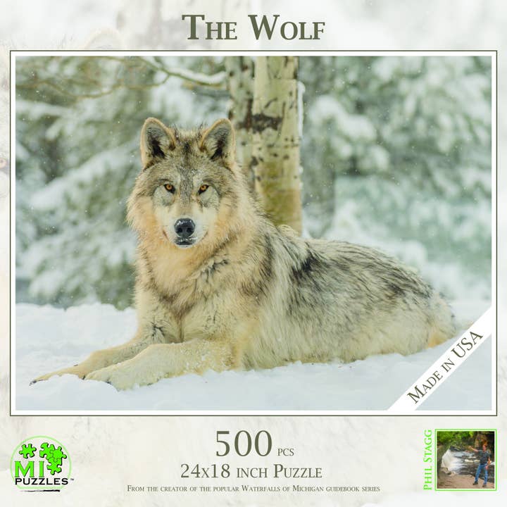 Der Wolf - 500-teiliges Puzzle für den Großhandel von Phil Stagg Photography