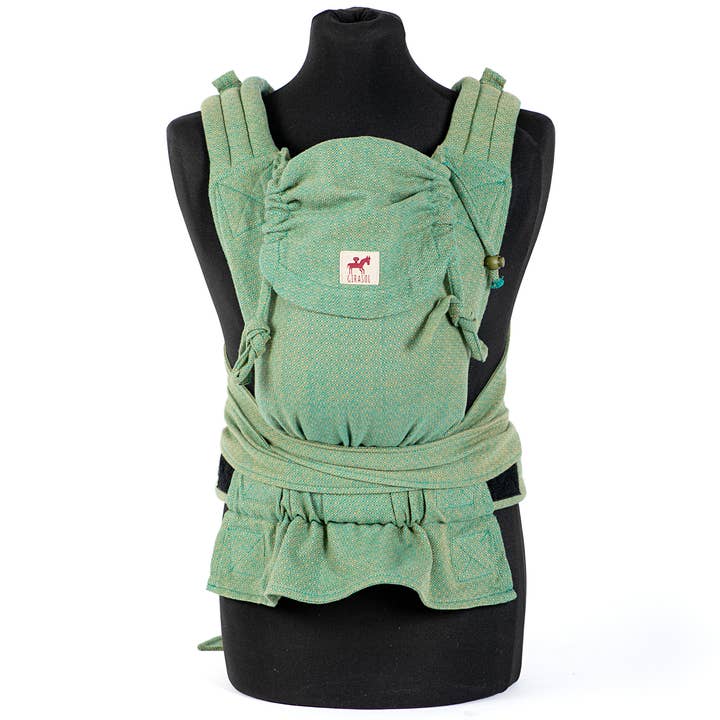 MySol Lizard baby carrier, suitable from birth, handwoven for wholesale by Girasol