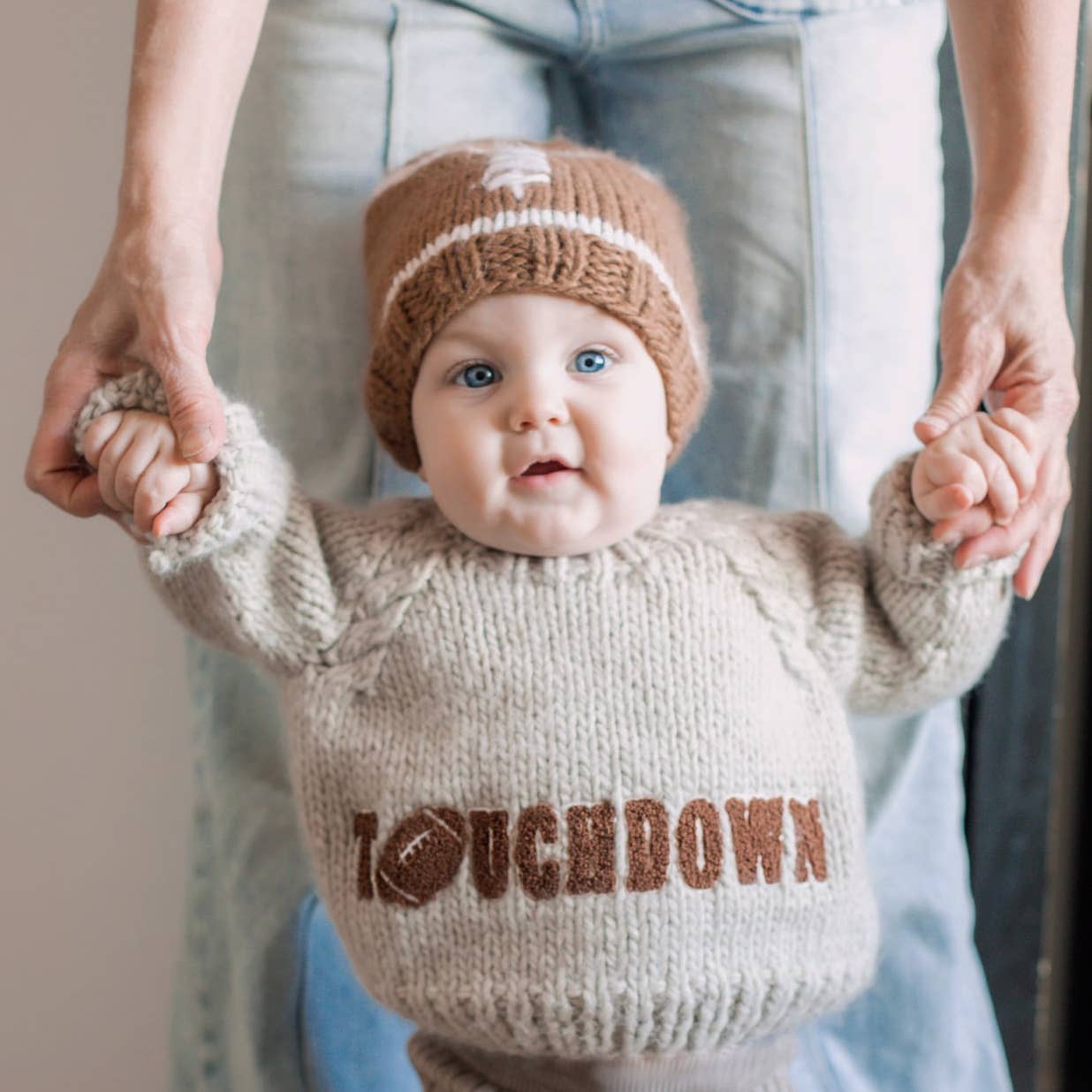 Huggalugs - Wholesale Knit Sweater - Baby - Touchdown Football Sweater for Baby & Toddler6