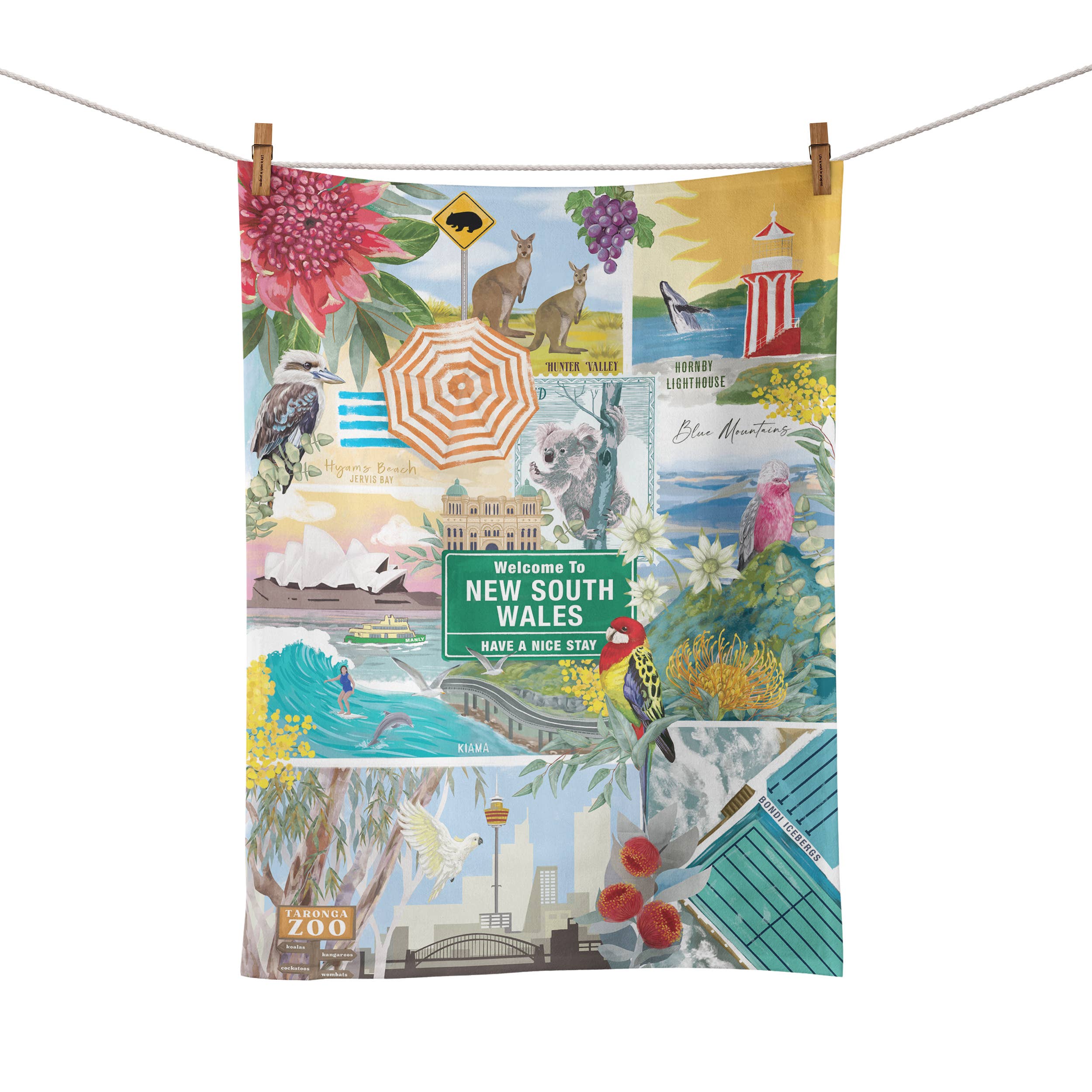 La La Land - Wholesale Tea towel - Tea Towel Gday New South Wales