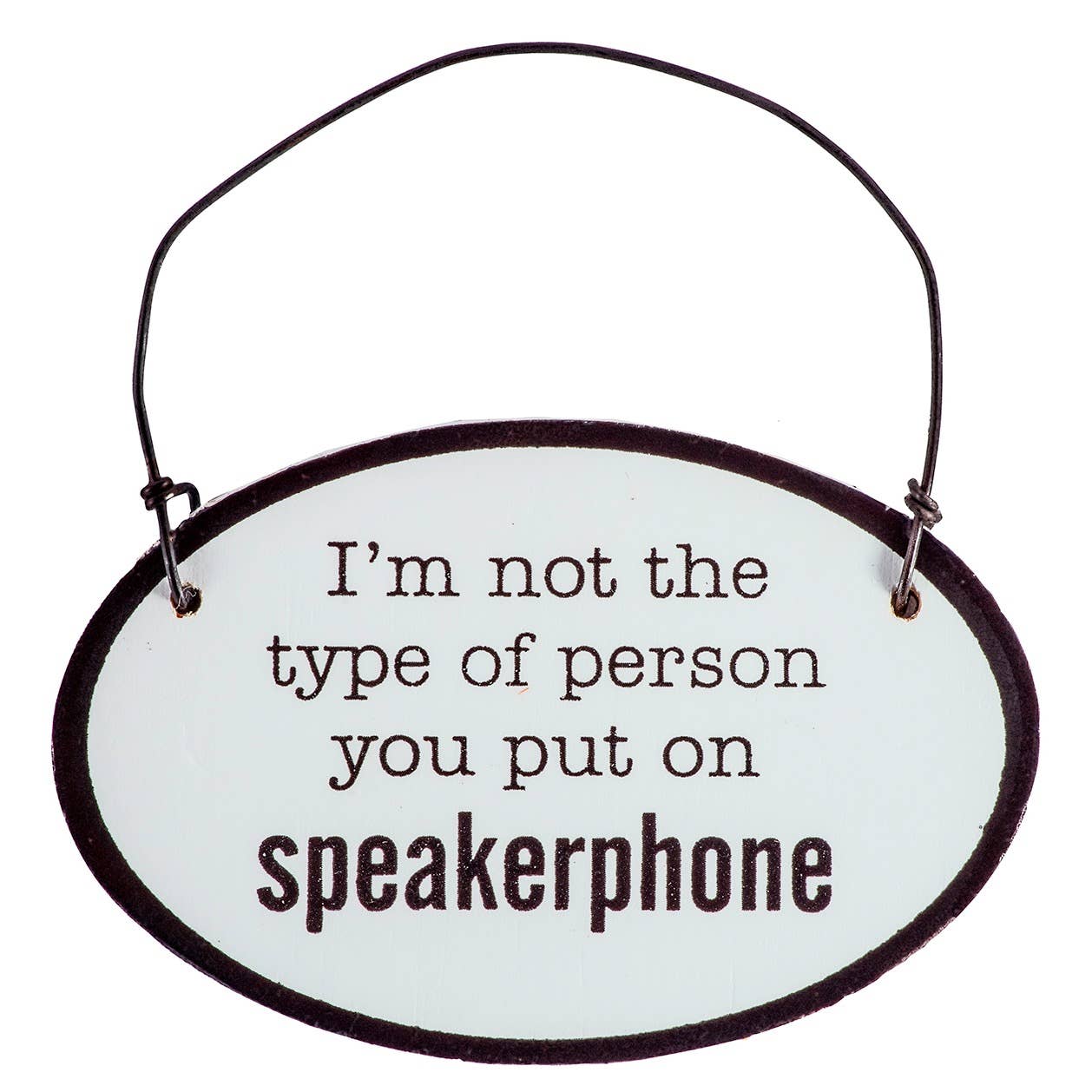 Abbey + CA Gift - Wholesale Sign - Say It with Sass Mini Oval Wall Hangings3