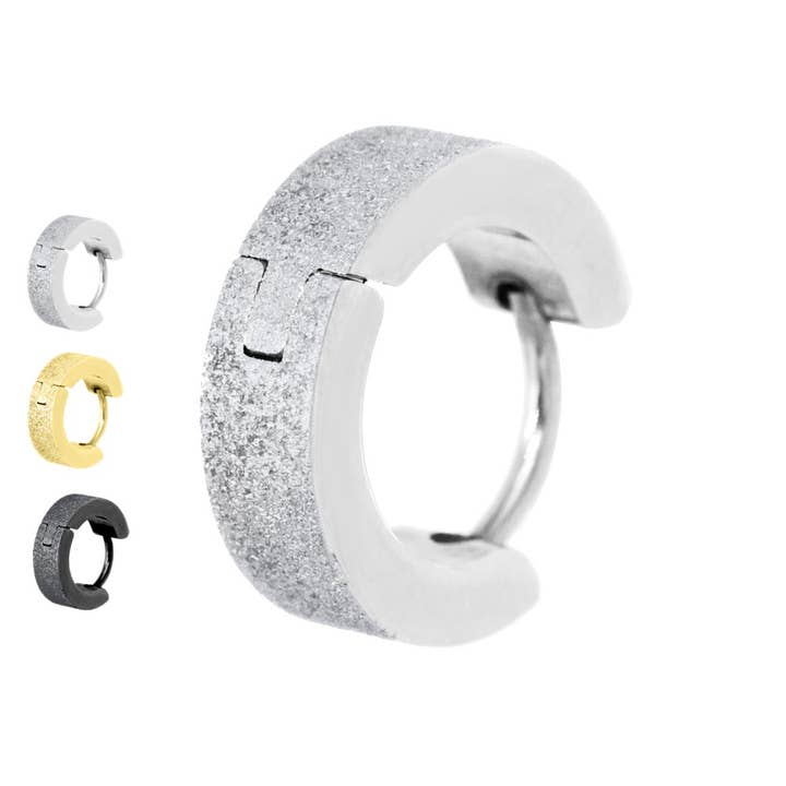 Cerchio Orecchino Clicker Opaco - PO-373 per la vendita all'ingrosso da parte di Awaken