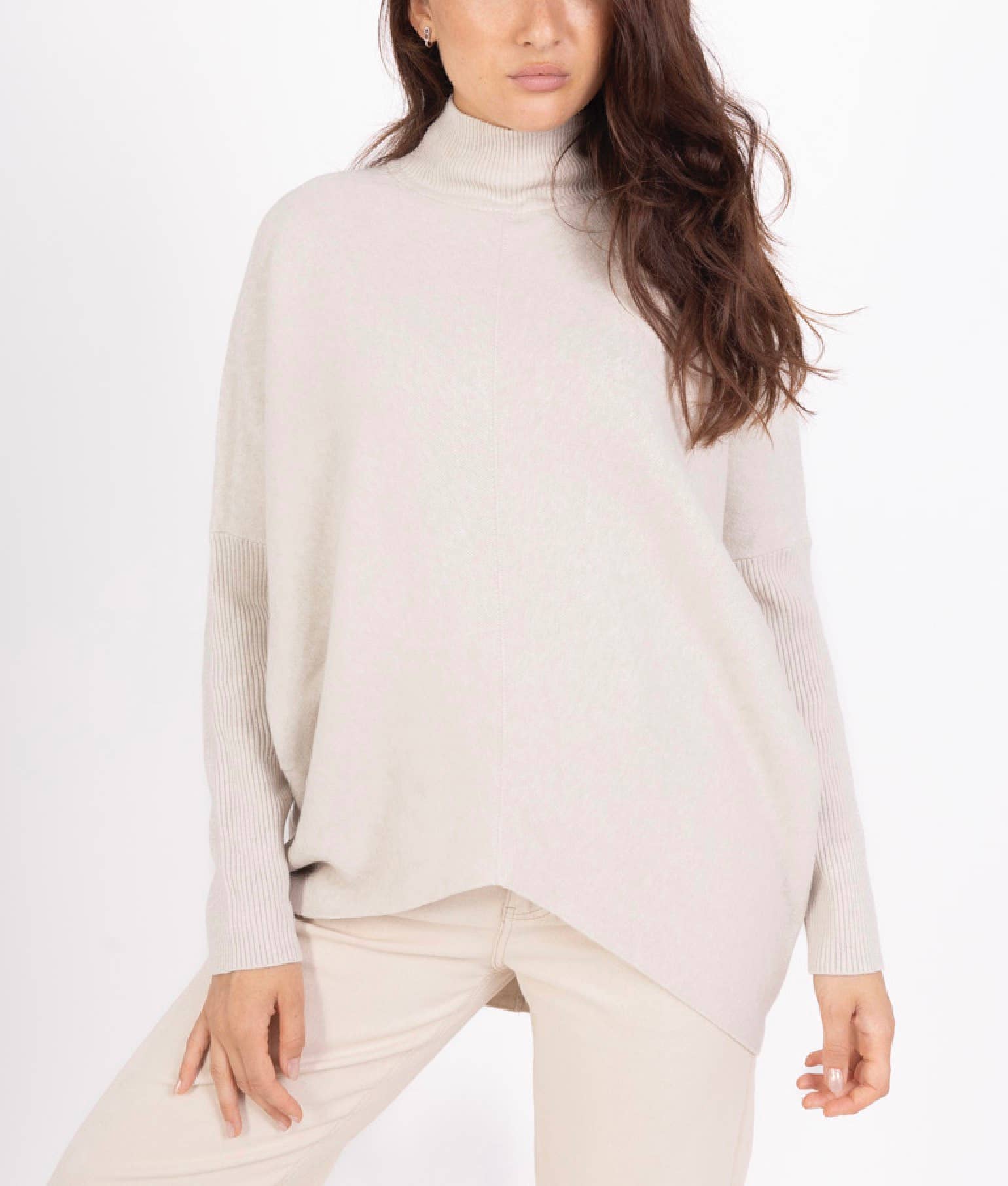 Happy look - Wholesale Knit Sweater - Women's - Women's Knit Sweater – High Collar, Long Sleeves7