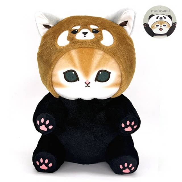 K-Wonderland – Peluche - Crianças e bebés por atacado – Mofusand PELUCHE GRANDE – Gato Panda & Gato Panda Vermelho (30cm)1