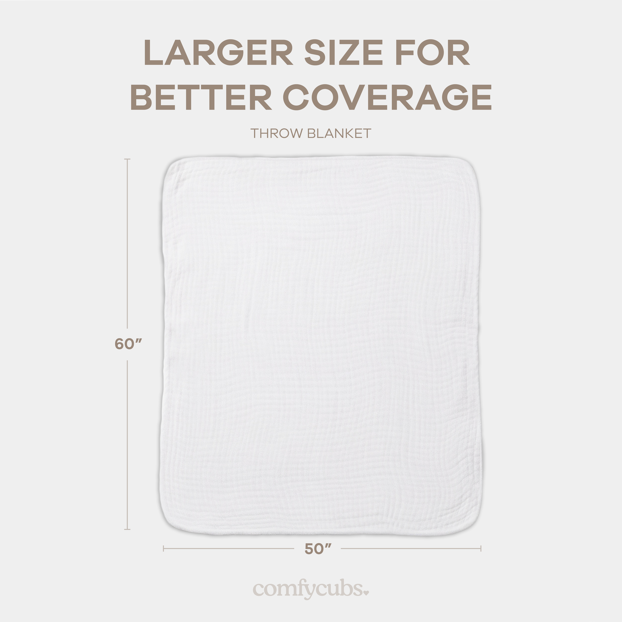 Comfy Cubs - Wholesale Bedding Blanket - Kids & Baby - Muslin Baby Blanket, 40" x 40" Swaddle Blanket by Comfy Cubs3