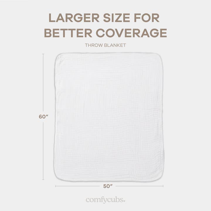 Comfy Cubs - Wholesale Bedding Blanket - Kids & Baby - Muslin Baby Blanket, 40" x 40" Swaddle Blanket by Comfy Cubs3