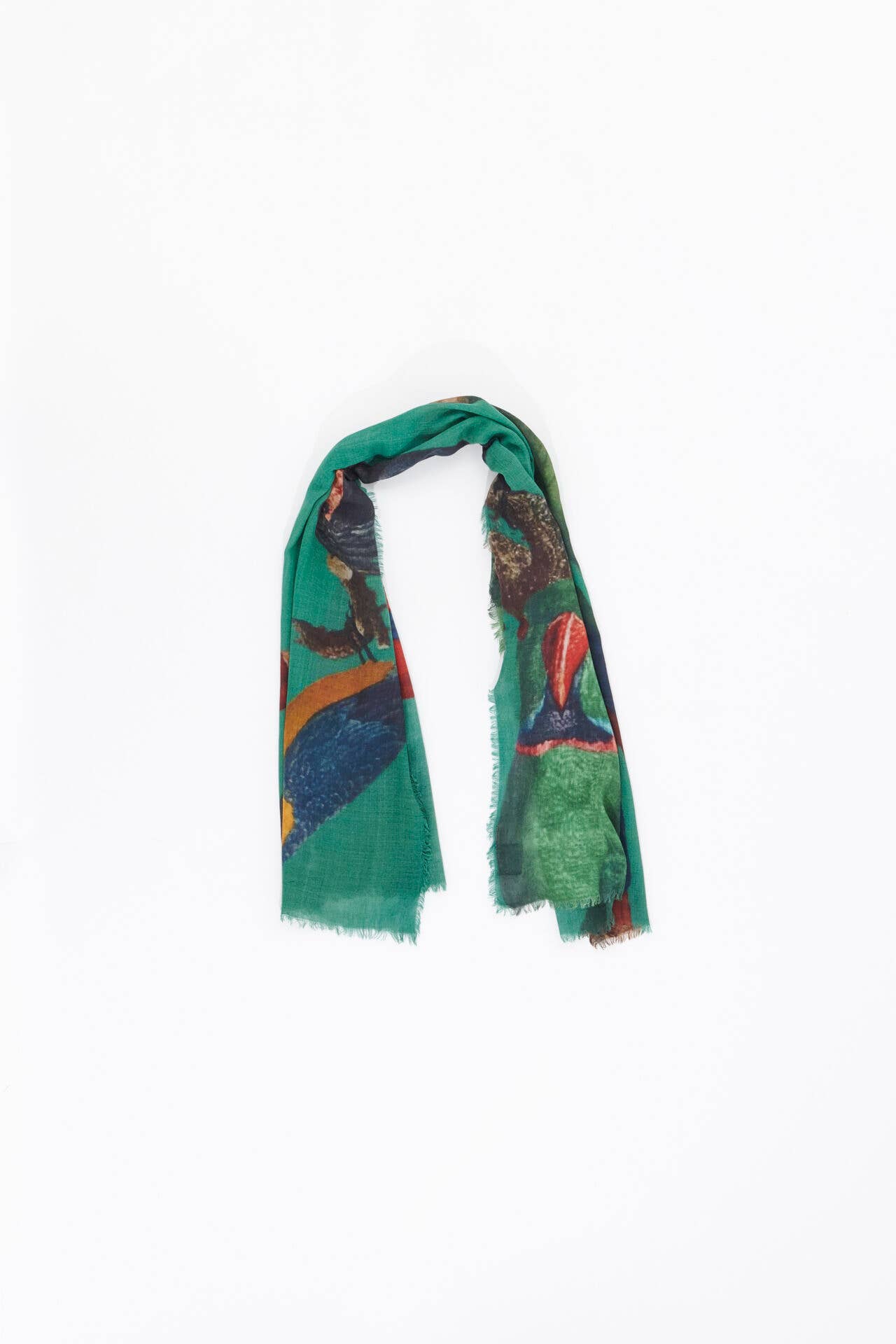 OTRACOSA - Wholesale Scarf - Unisex - Scarf Wool - Otra Cosa - All Color Parrots - 47681