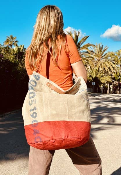 Casa Natura Design SL - Wholesale Beach Bag - Chloe CL10 Vintage Style Oversize Beach Bag