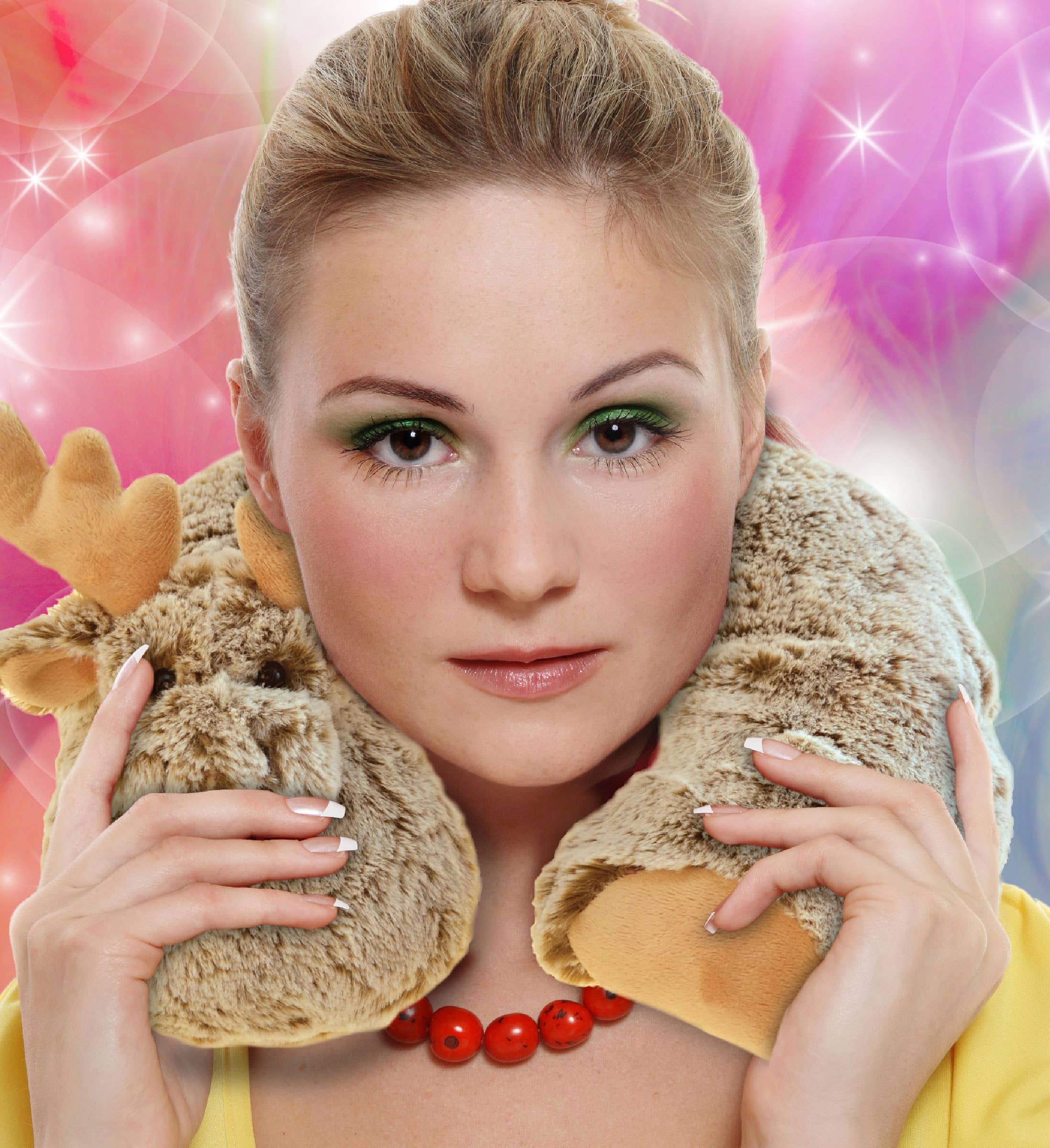 Cota Global - Wholesale Stuffed/Plush Toy - Kids & Baby - Super-Soft Plush Neck Pillow - Moose5