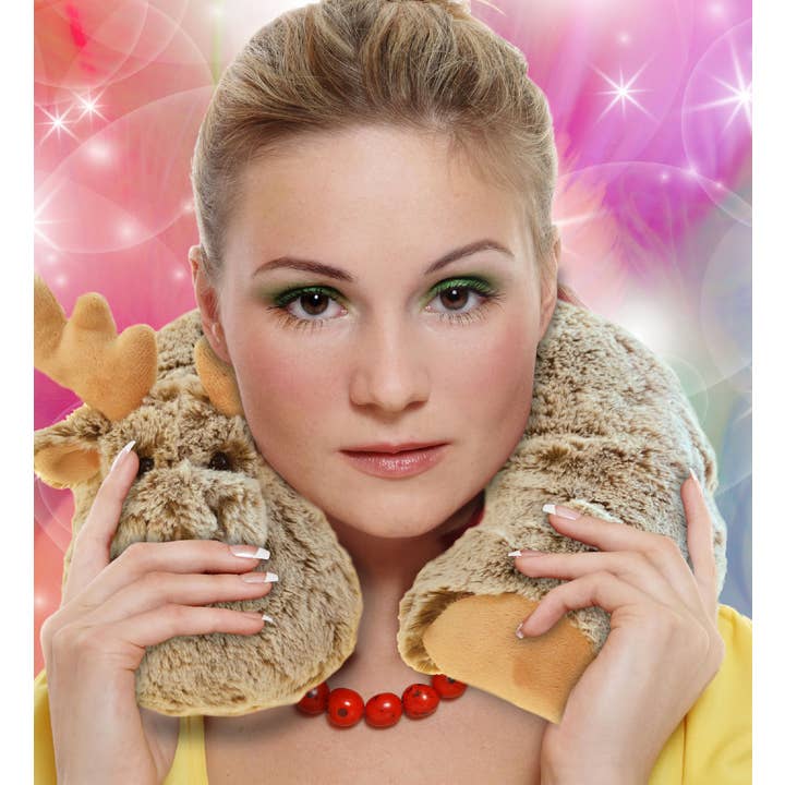 Cota Global - Wholesale Stuffed/Plush Toy - Kids & Baby - Super-Soft Plush Neck Pillow - Moose5