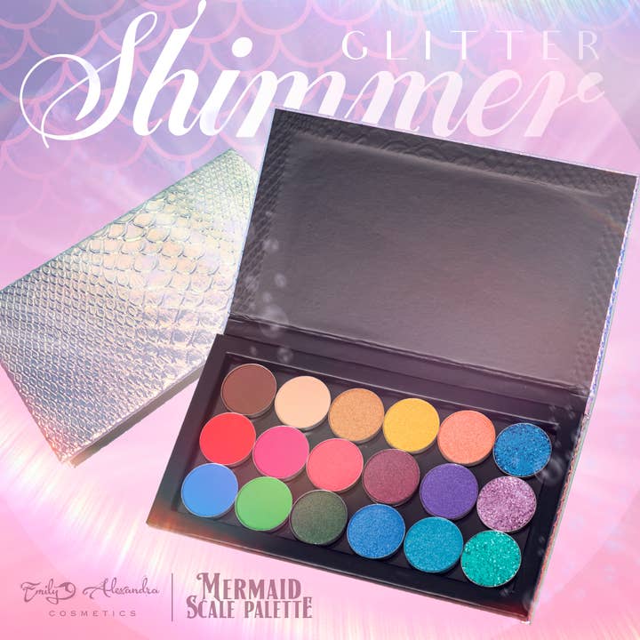Mermaid Scale Palette - Full Size for wholesale by Emily Alexandra Cosmetics