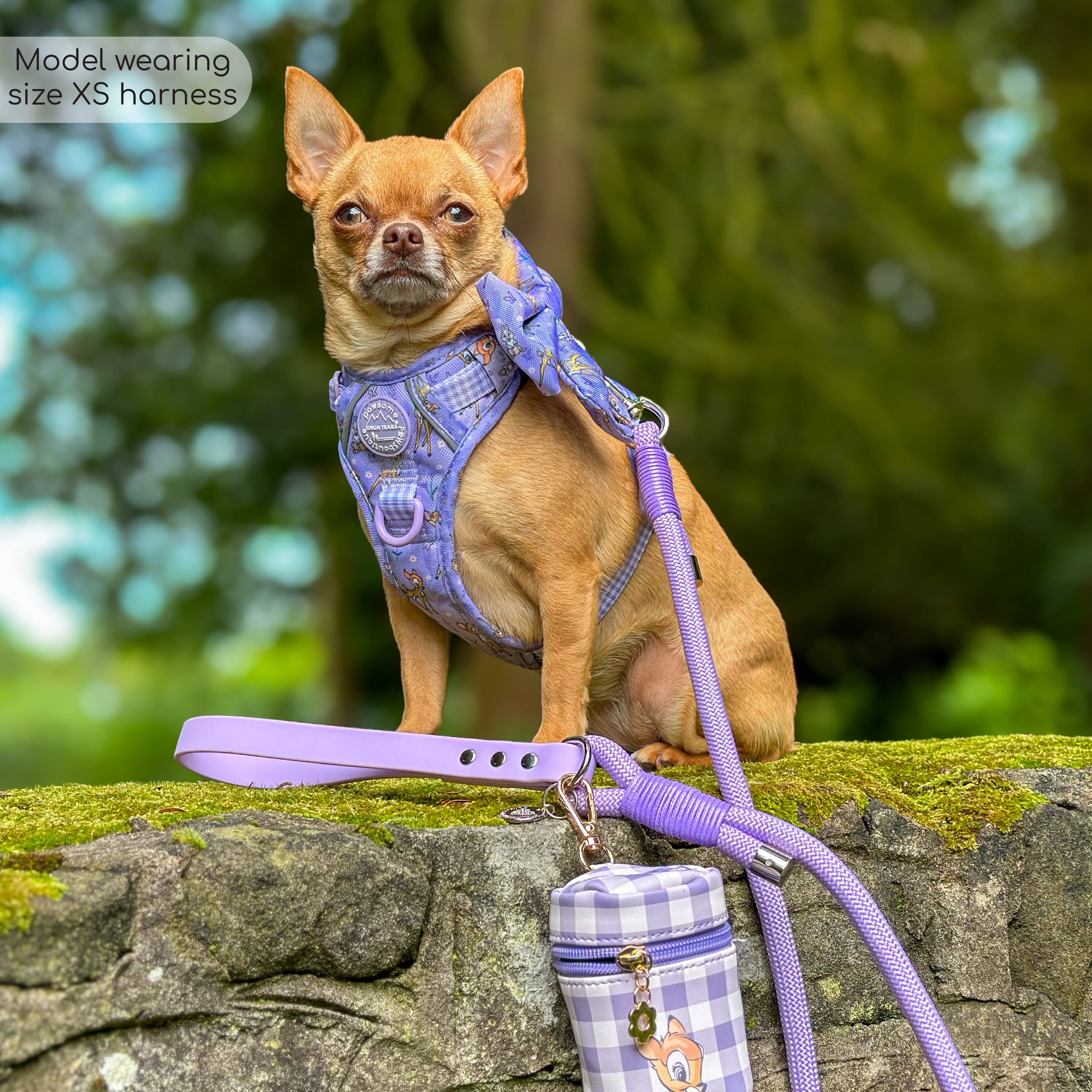 Pawsome Paws - Wholesale Pet Harness - Dog - Disney© Tough Trails™ Harness - Bambi + Friends Lilac8