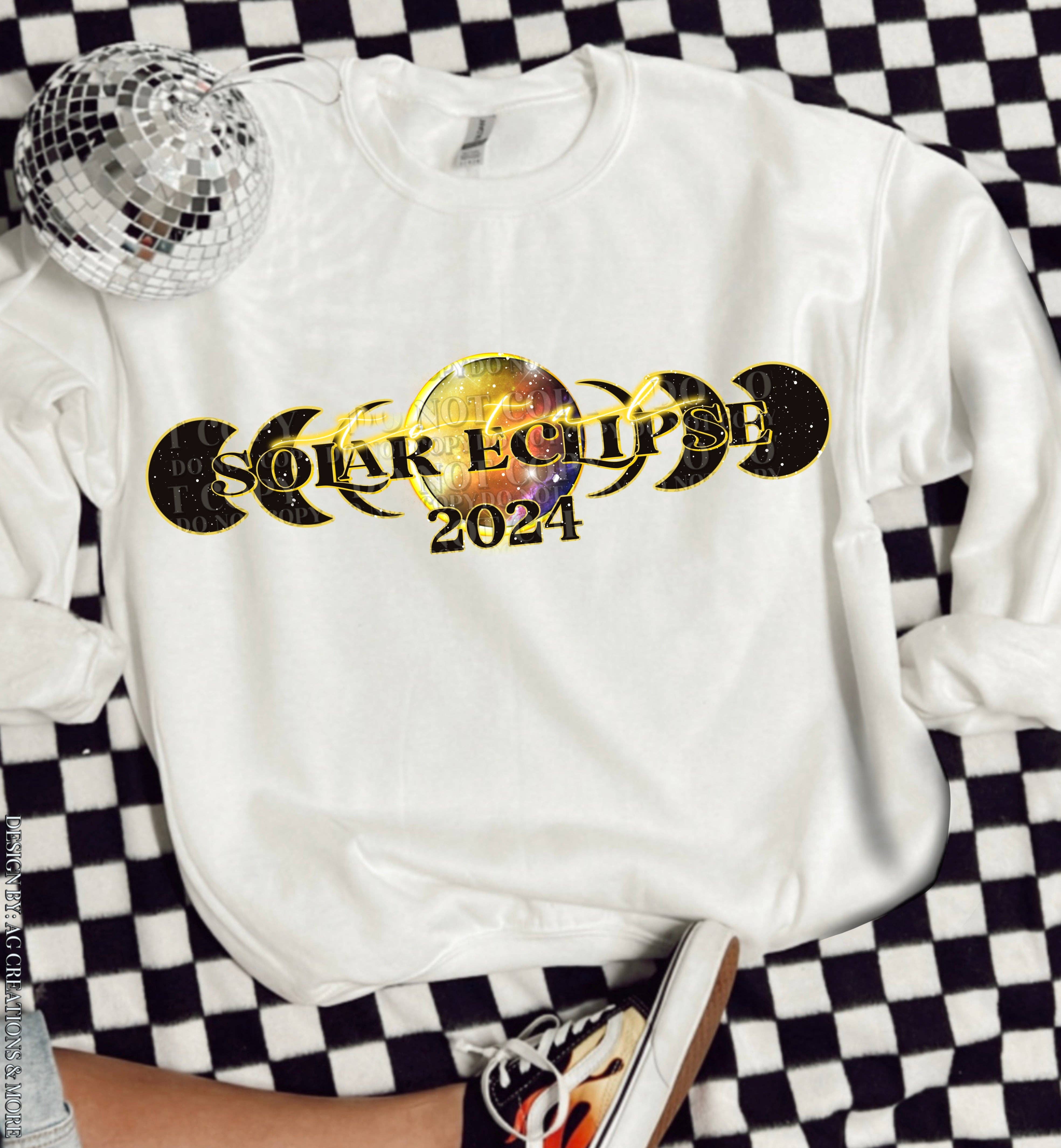 K and M Designs - Wholesale Sublimation Transfer - Solar Eclipse 2024 DTF Transfer