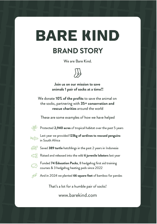 Bare Kind Socks – Engroshandel Plakat – Holdbare plakater til detailhandel | POS1