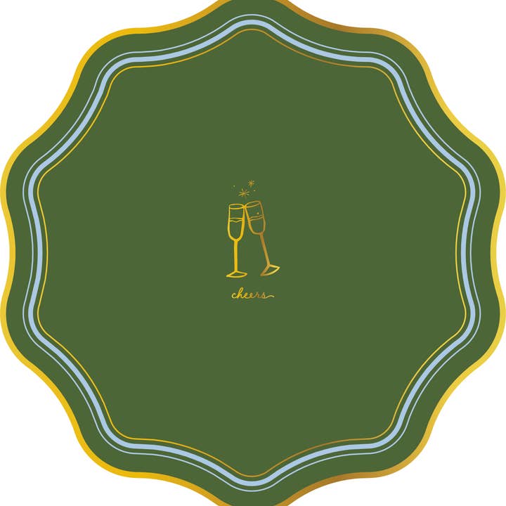 Cheers Party Plates for wholesale by Emergency Confetti