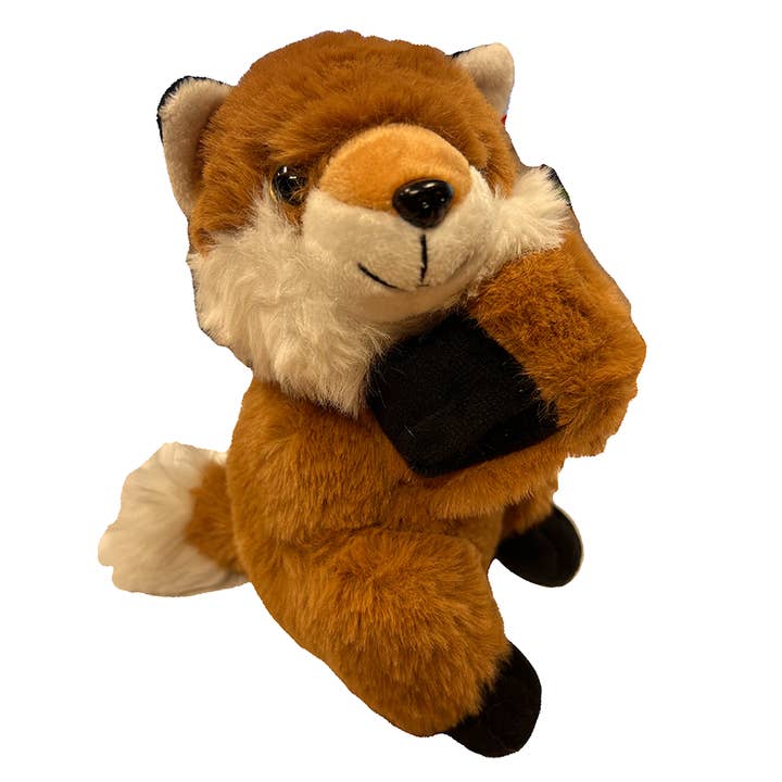 Texas Toy Distribution - Wholesale Stuffed/Plush Toy - Kids & Baby - Brown Fox Soft Stuffed Animal Plush with Slap Bracelet