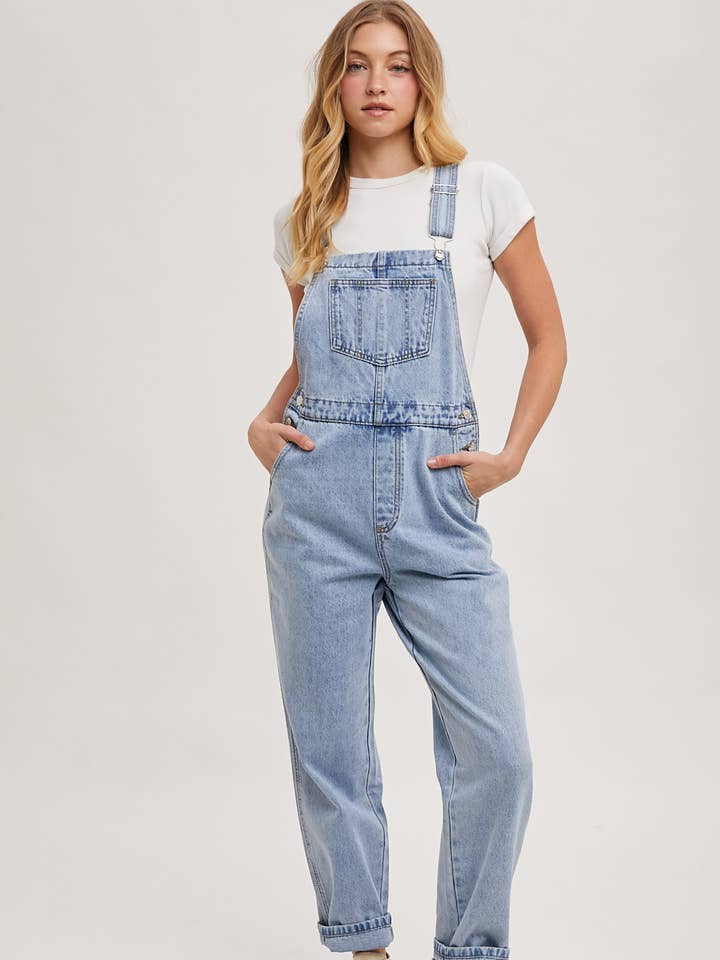 Bluivy - Wholesale Overalls - Women's - DENIM STRAIGHT LEG OVERALLS JUMPSUIT1
