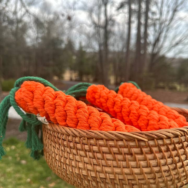 Monli Handcrafted Pet Toys - Wholesale Pet Rope Toy - Dog - Carrot Dog Rope Toy | Sustainable2