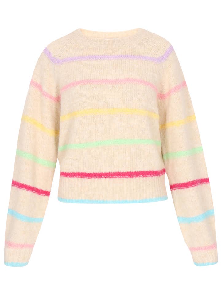 Pull en laine à col rond et coupe ample pour femme Mymo (12447671) pour la vente par MO Streetwear