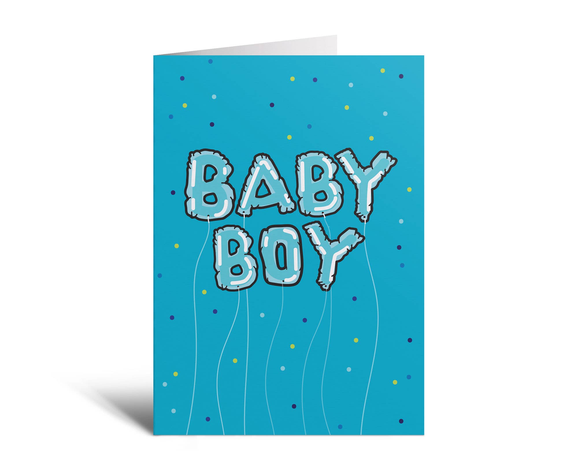 Studio Soph (We Pay Your Import Fees - We Ship DDP) - Wholesale Babykaartje - Baby Boy Balloons Wenskaart1