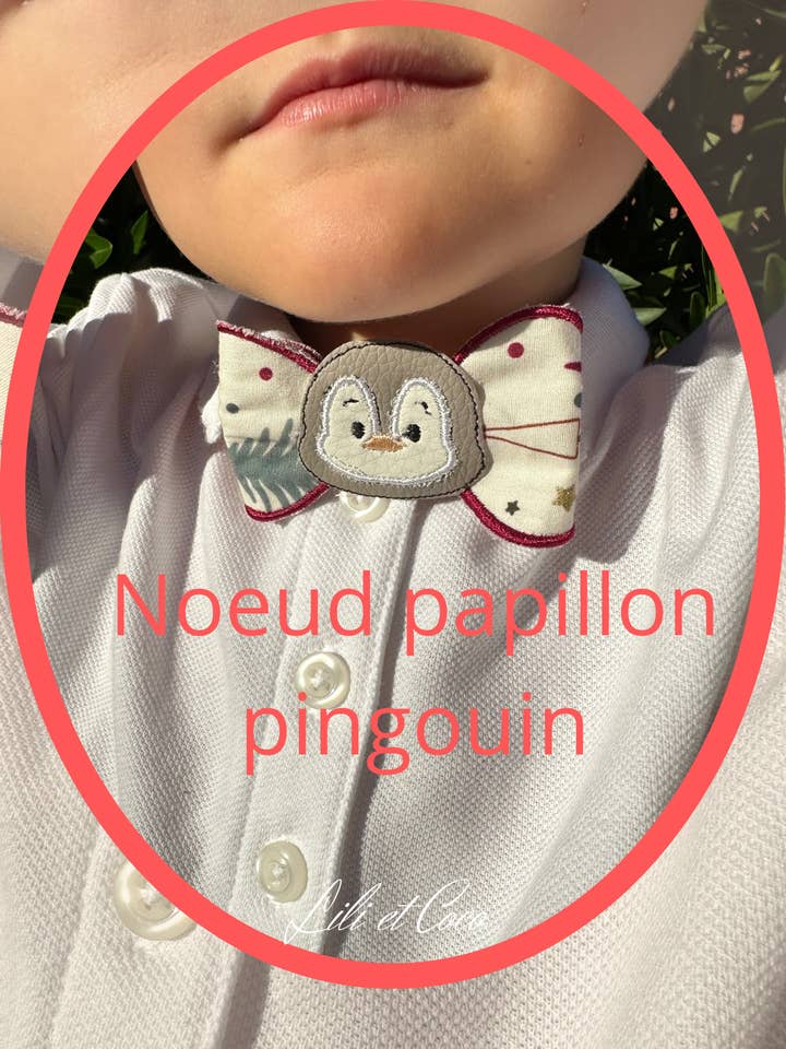1 Penguin bow tie for wholesale by Lilietcoco / Oursonautes