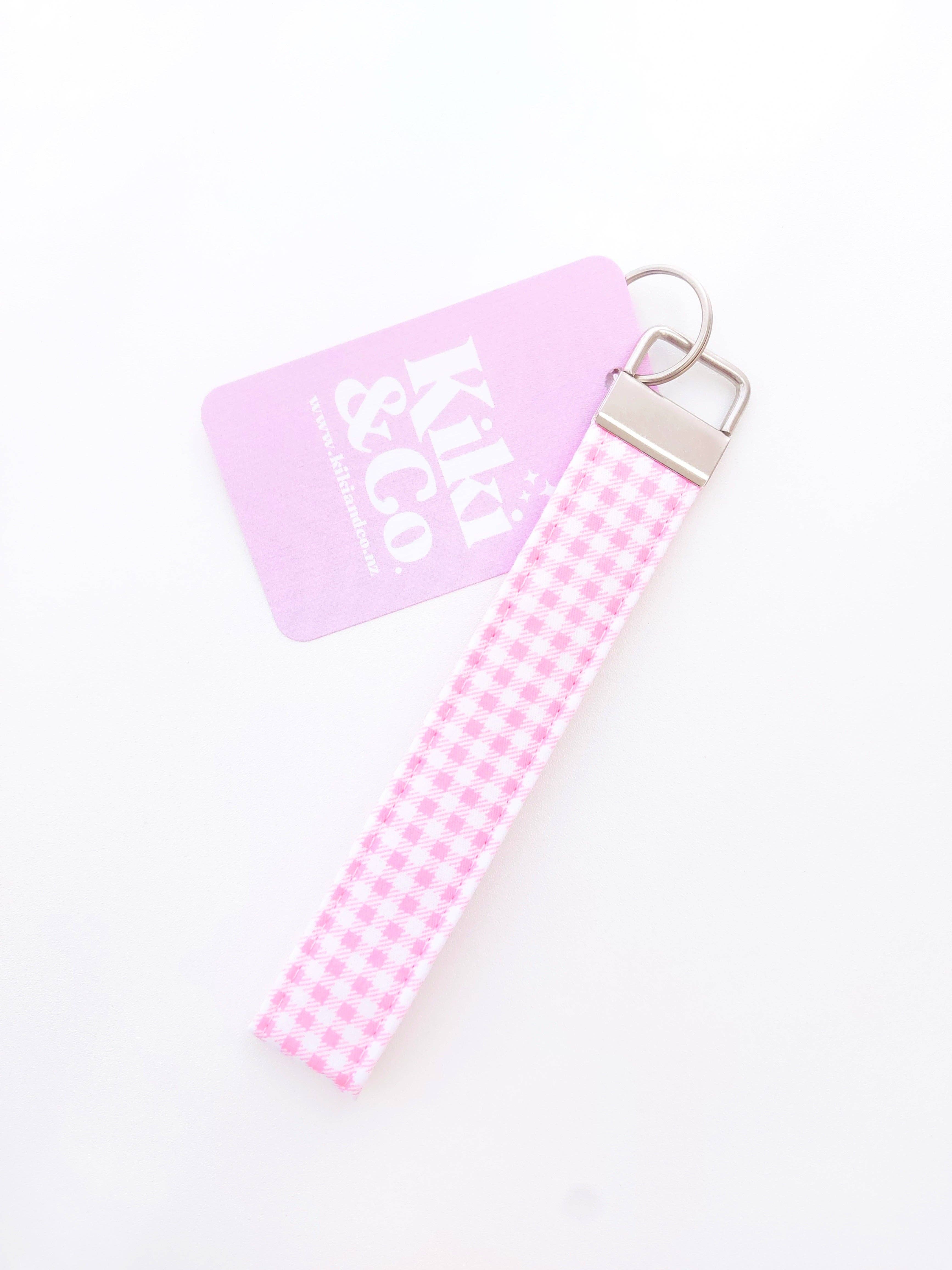 Kiki & Co. - Wholesale Keychain – Women's - Keychain - Pink Gingham0