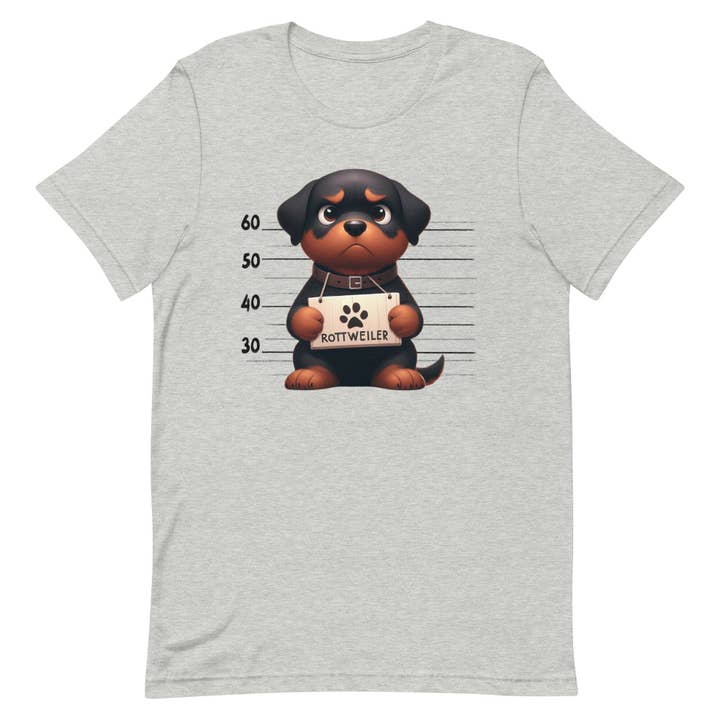 Mug Shot Rottweiler Unisex t-shirt for wholesale by SUNFLOWER DREAMS BOUTIQUE