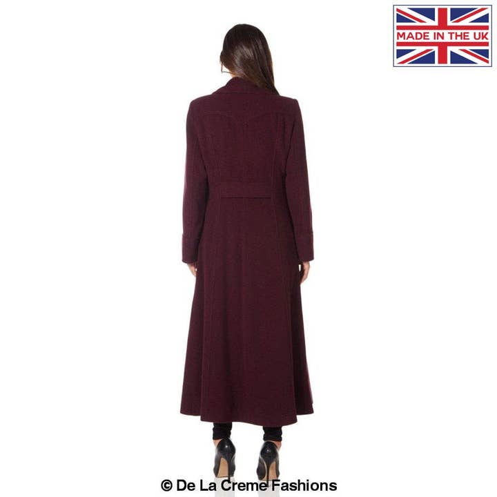 De La Creme Fashions – wholesale Coat – Women’s – Womens Wool and Cashmere Blend Double Breasted Maxi Coat9