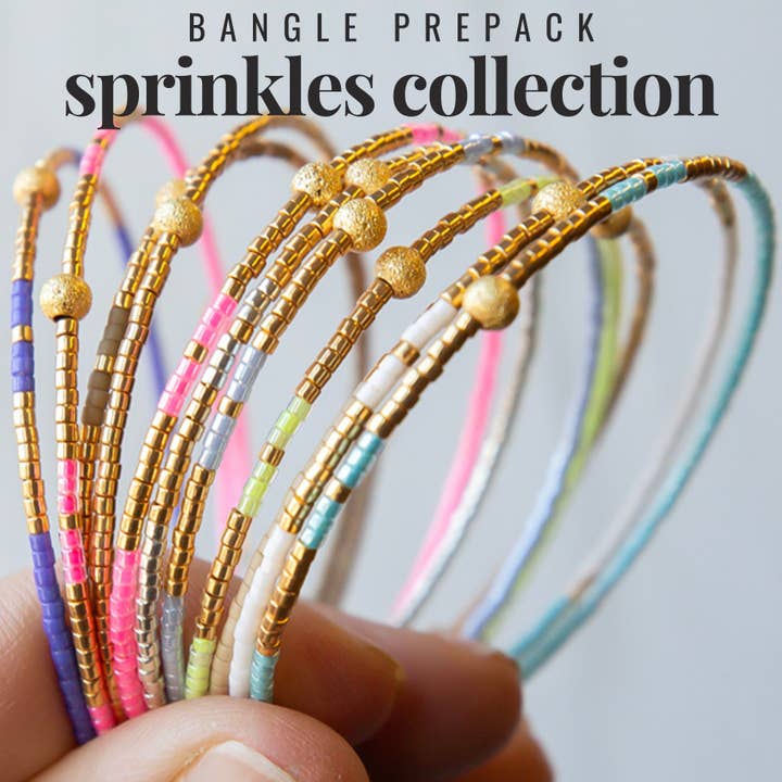 Lenny & Eva - Wholesale Jewelry Set - Product Pack - Sprinkles Bangle - 24 Bangles