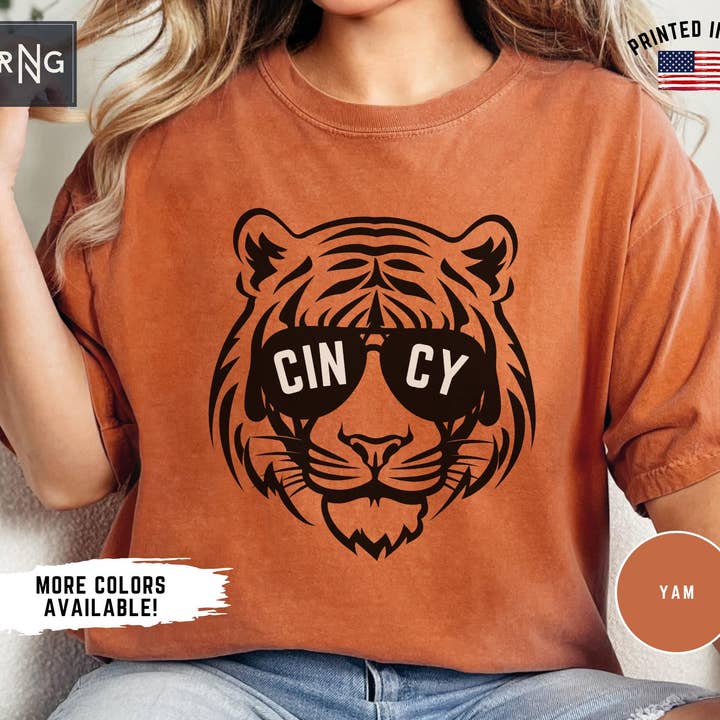 Retro Cincinnati Bengals Football Shirt Sports Apparel for wholesale by TheKingShirt