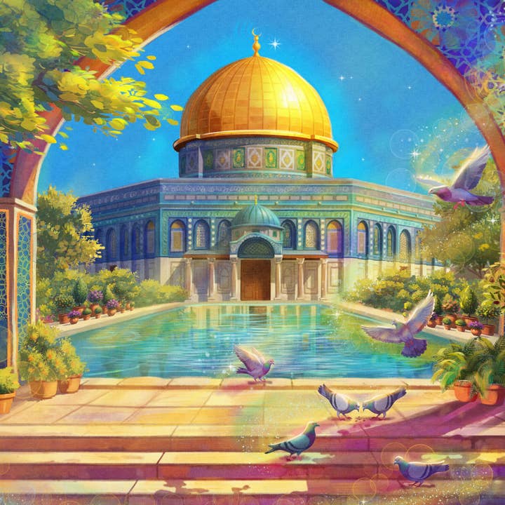 GOLDENE KUPPEL | Künstler: Ola El-Metwally für den Großhandel von Laila Luxury Puzzles