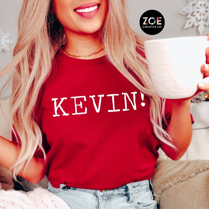 Zoe Creative Co - Wholesale Screen Printed T-Shirt - Women's - KEVIN! Home Alone Shirt Christmas Holiday Tshirt Kids Adult8