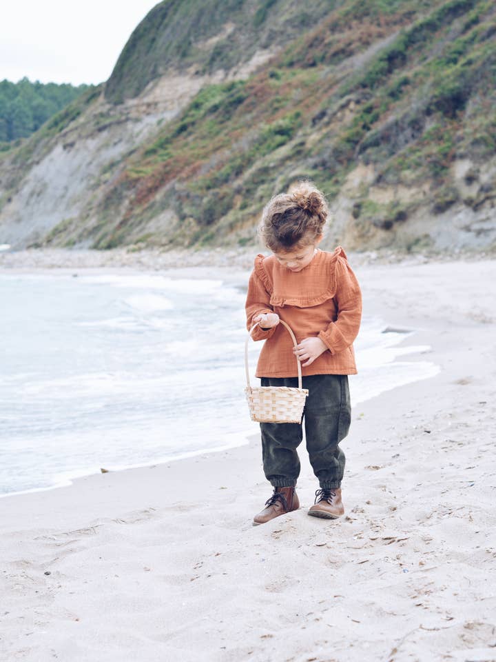 Eli & Nev (we cover U.S. import duties) - Wholesale T-Shirt - Baby - Baby / Girl Ruffled Muslin Blouse 100% Cotton OEKO-TEX7