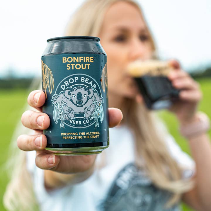 Drop Bear Beer Co – wholesale Non-alcoholic beer – Drop Bear Beer Bonfire Stout 330ml cans1