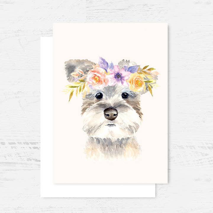 Cartão Schnauzer por atacado de Breezy Bird Studio
