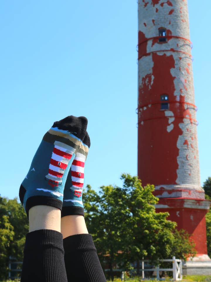 JAMES low-cut sock with a lighthouse for wholesale by Sokisahtel I BestSockDrawer