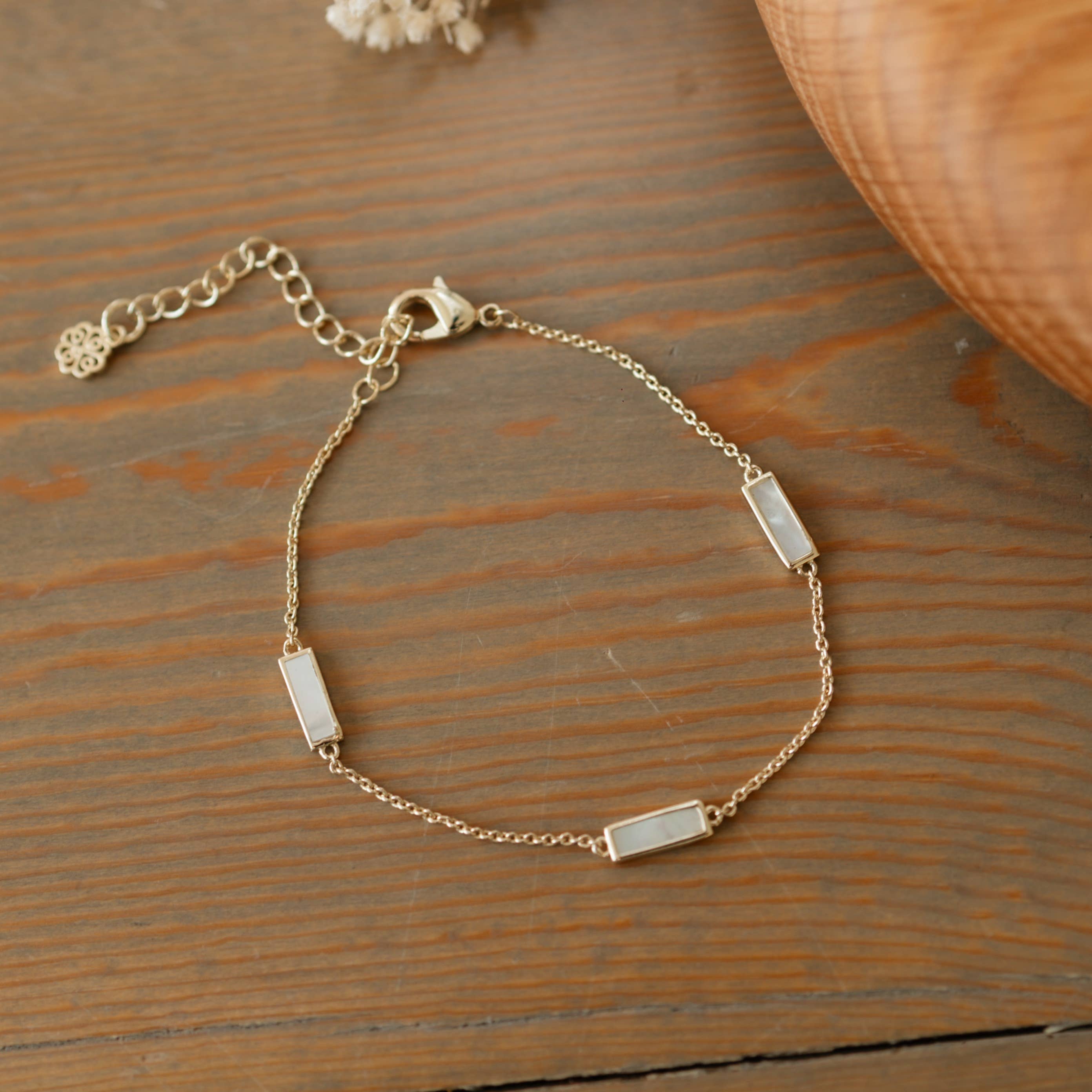 Glee Jewelry - Wholesale Pendant/Charm Necklace - Harper Tennis Bracelet-Mother of Pearl0