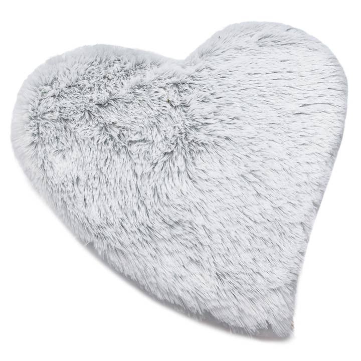 Warmies - Wholesale Heating Pad - Marshmallow Gray Warmies Heart Heat Pad