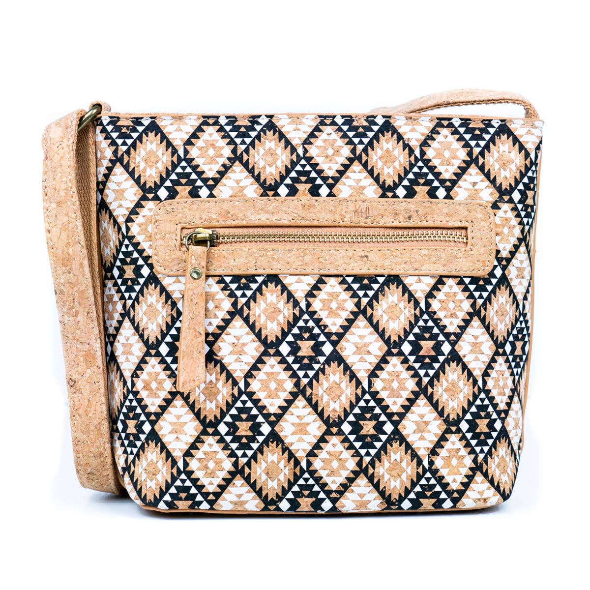 Meninas Bonitas Cork - Wholesale Crossbody Bag - Women's - Cork Pattern Printed Women's Crossbody Bag BAG-22940